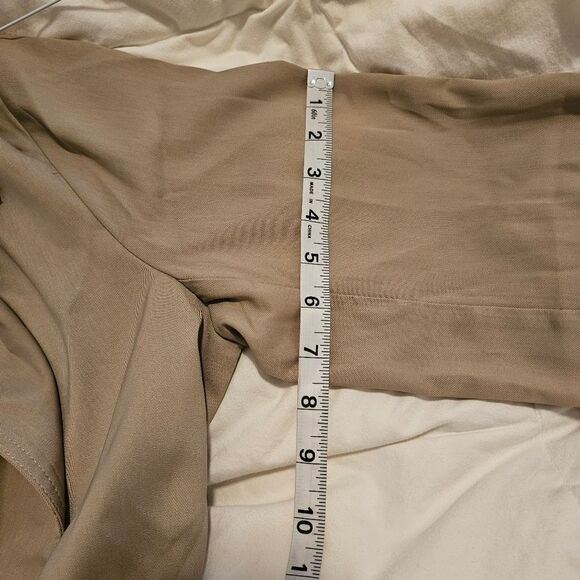 Max Studio Women's Jacket sz XL Tan Lapel Trench Coat W/ Belt & Pockets Overcoat - Picture 13 of 13